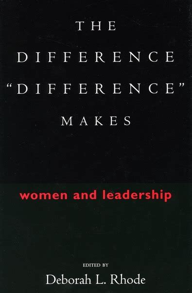 the difference “difference” makes women and leadership Kindle Editon